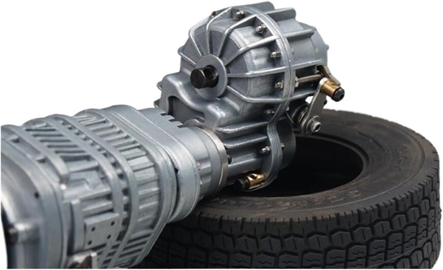 1/14 3 Speed Gearbox With Super Select Transfer Case Compatible For Scania Man Actros Compatible For Volvo Car Parts Rc Truck Trailer Tipper(Transfer)