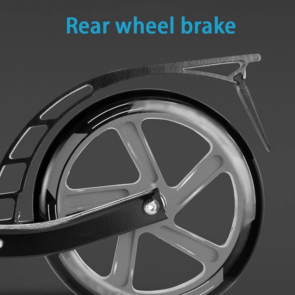 Scooters Kick Scooter Folding Commuting Scooter Adult Portable Kick Scooter, Height Adjustable Scooter, Park Fitness Trick Scooters (Color : Green, Size : 91 * 38 * 78-100cm)