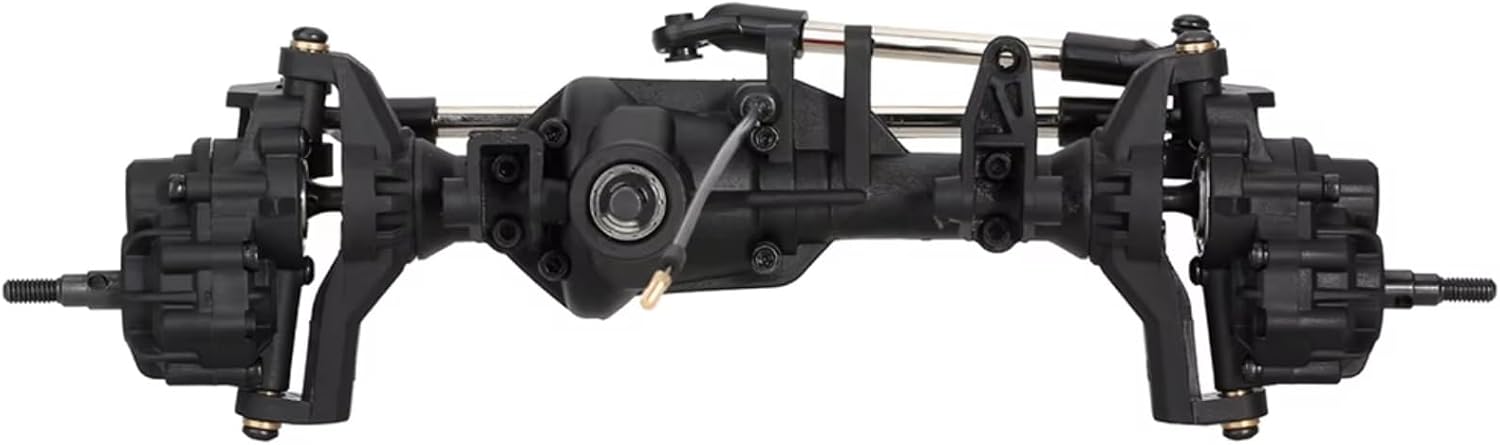 Rc Front Rear Axle for Traxxas for TRX-4 1/10 RC Car Upgrades Parts Axle Metal RC Portal Axles Front and Rear Axle with T-Lock Differential