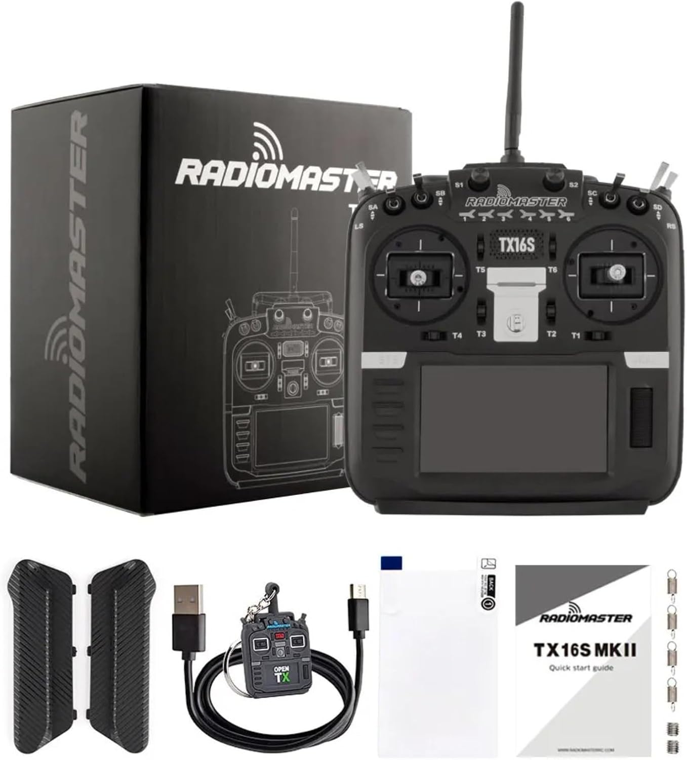 RadioMaster TX16S MKII V4.0 RC Transmitter with Hall Gimbals ELRS 2.4G for Drone Radio Control Models