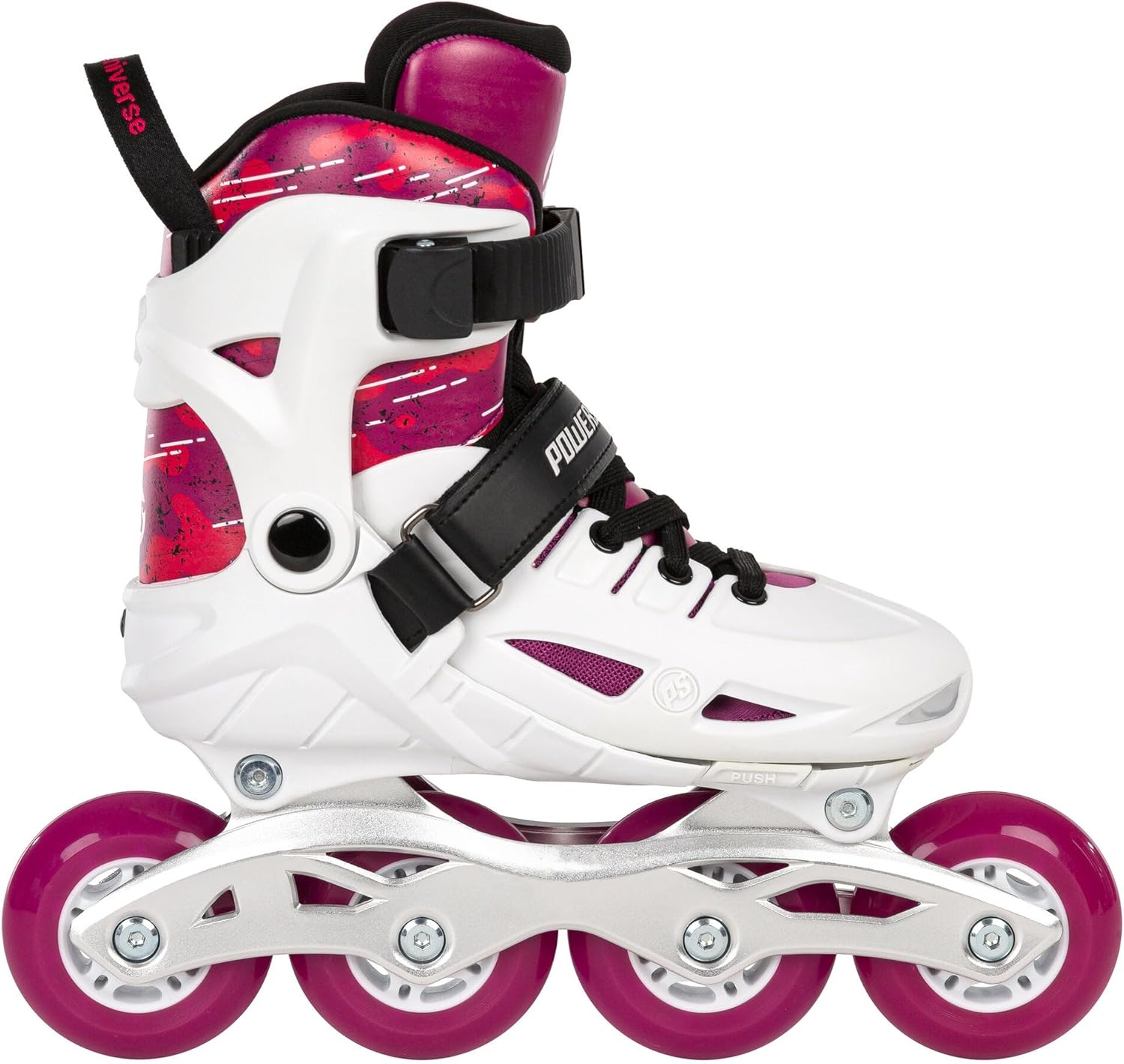 Powerslide Inline Skates Universe 4W Pink Adjustable for Children ABEC 7 Bearings Item No. 940691