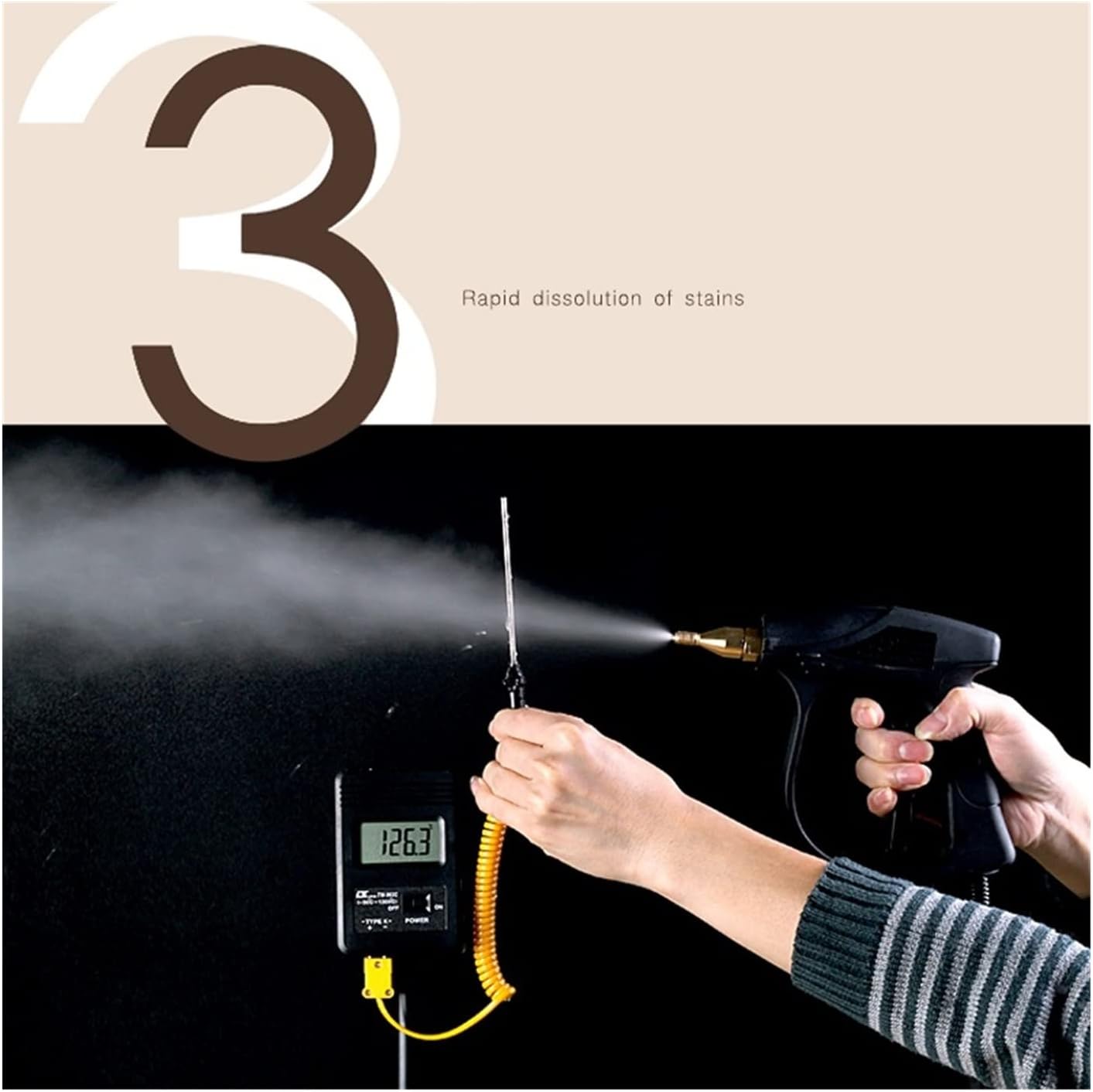 A1DFDFGOQSFG Steam Cleaning Steaming Cleaner High Temperature Electric Steaming Cleaning Machine High Pressure Air Conditioner Range Hood Car