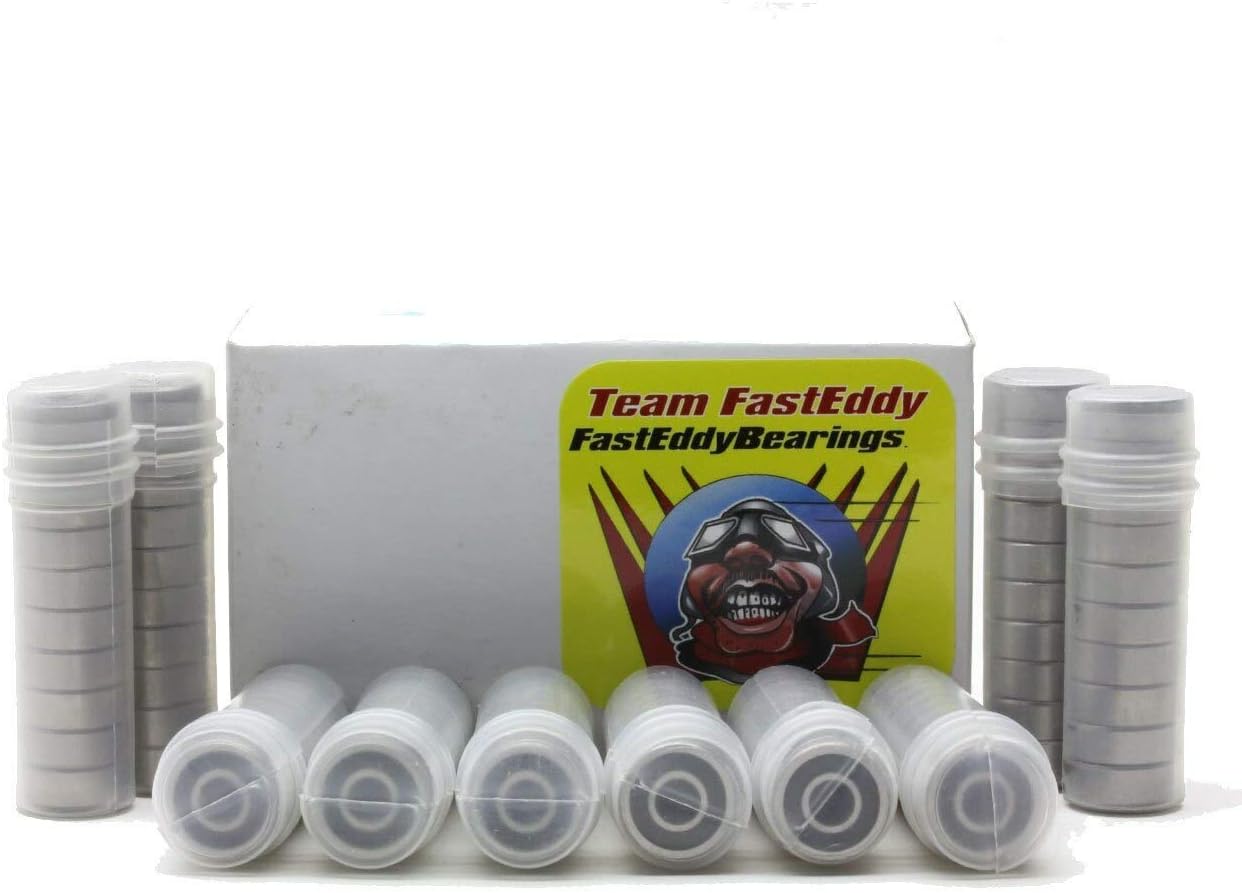 FastEddy Bearings 6X10X3 Flanged Ceramic Rubber Sealed Bearing MF106-2RSC (100 Units)