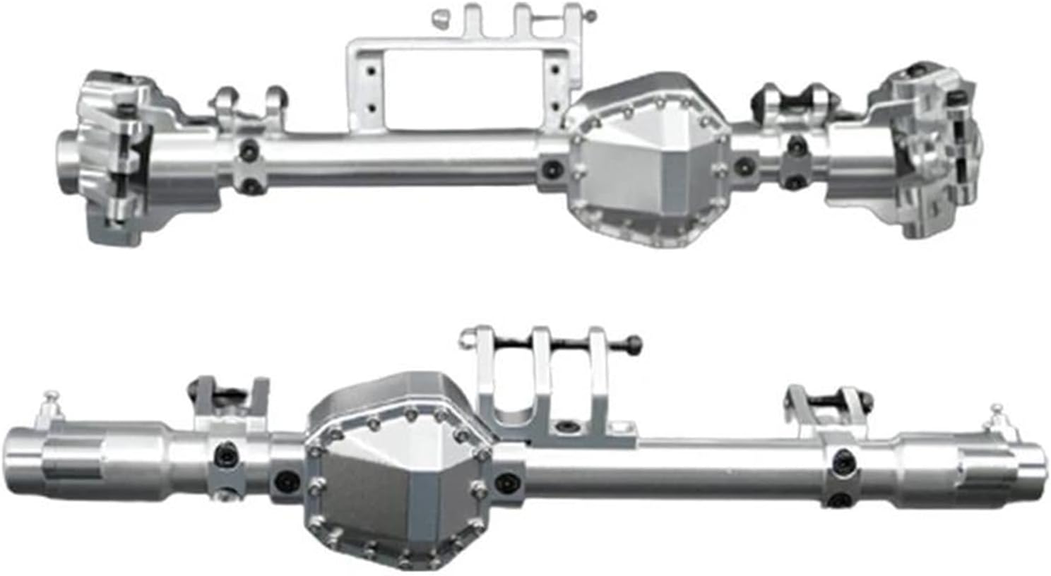 RC Vehicle Axles Compatible with Axial for RBX10 for Ryft 2Pcs Metal Front and Rear Axle Housing Bridge Shell 1/10 RC Crawler Car Upgrade Parts Accessories