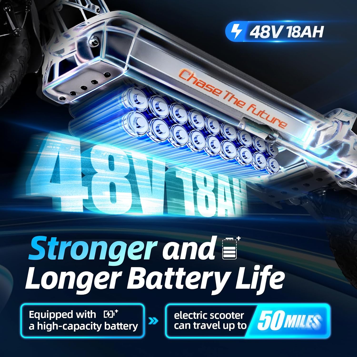 Electric Scooter, Up to 25/31MPH, 25-50 Miles Long Range, 1000W/1200W/1600W*2 Off Road Motor, Dual Disc Brakes with EABS, Damping Adjustable Full Suspensions Adults E-Scooter with APP