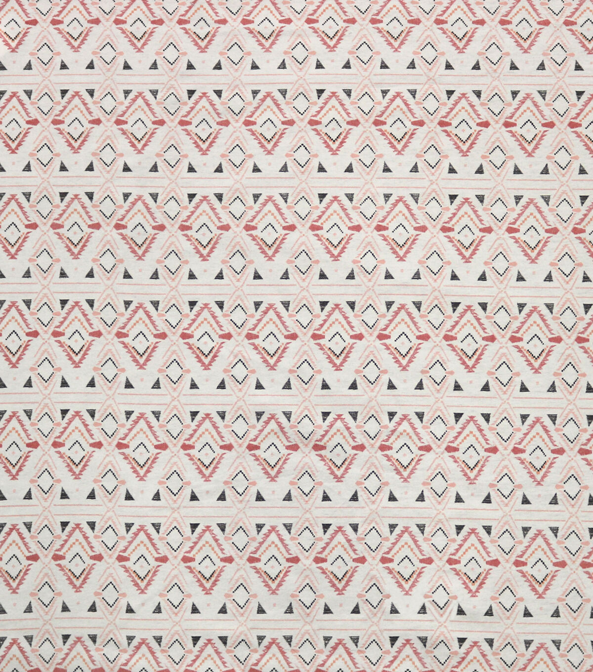 Pink Embroidery Aztec Super Snuggle Flannel Fabric