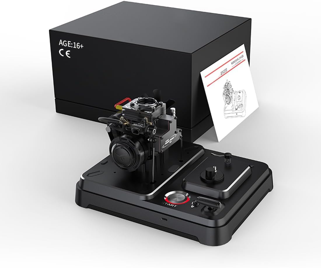 FS-S100AT1D-XP Single-Cylinder Four-Stroke Methanol General-Purpose Visual Combustion Chamber Engine Model, Christmas and Birthdays Gifts