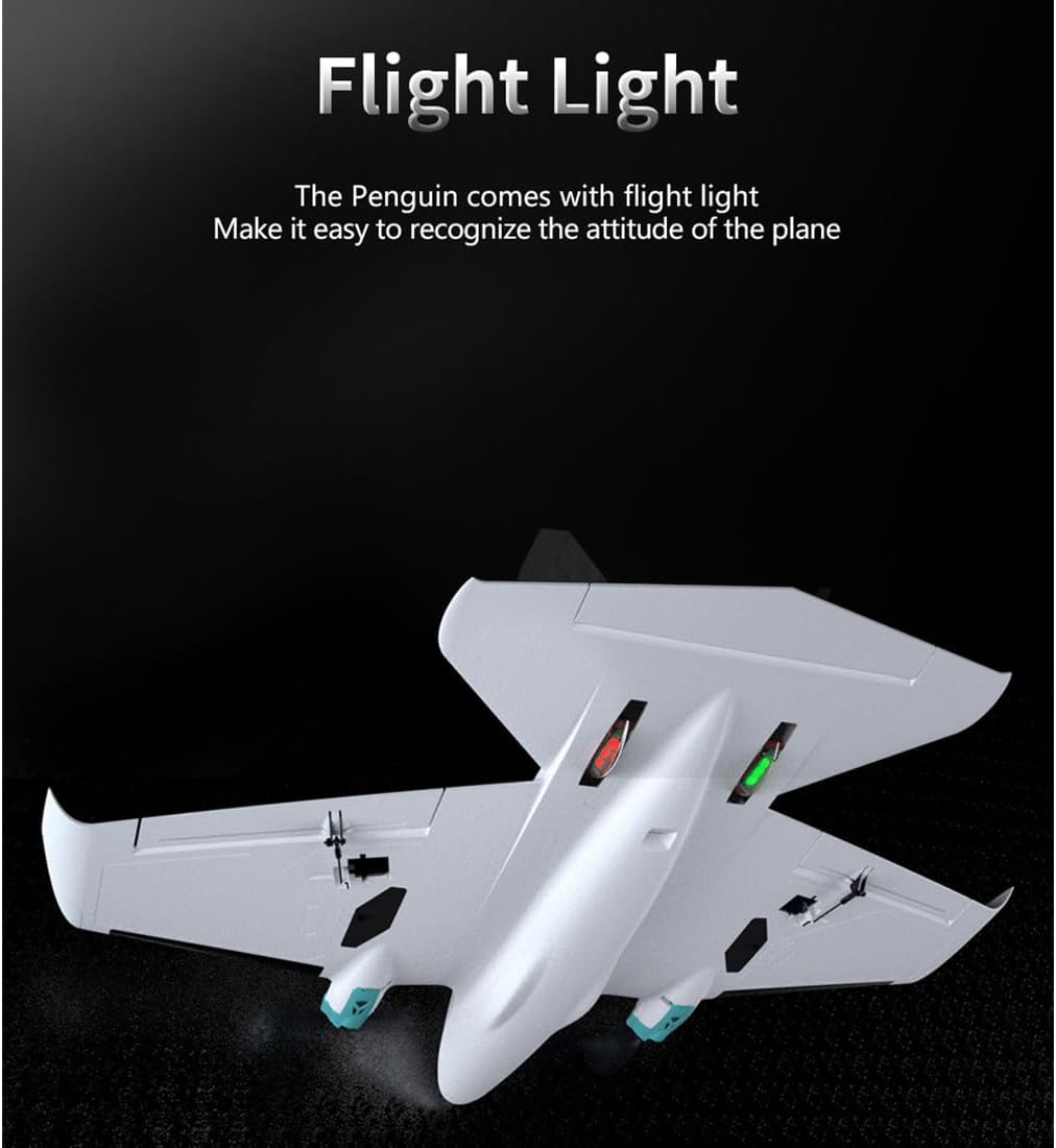 RC Fixed Wing Plane, Penguine 750mm Twin-Engine FPV Throw Launch Quick-Assembly Aircraft with RTH Long Range Platform and F405 Flight Controller, Easy to Fly for Adult Youth