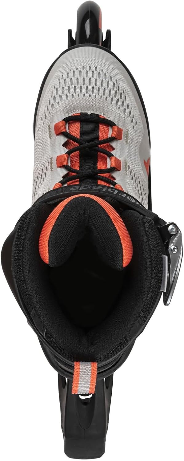 Rollerblade Macroblade 80 W Inline Skates, Freestyle and Urban Women's Inline Skates with Buckle Closure, Grey/Coral