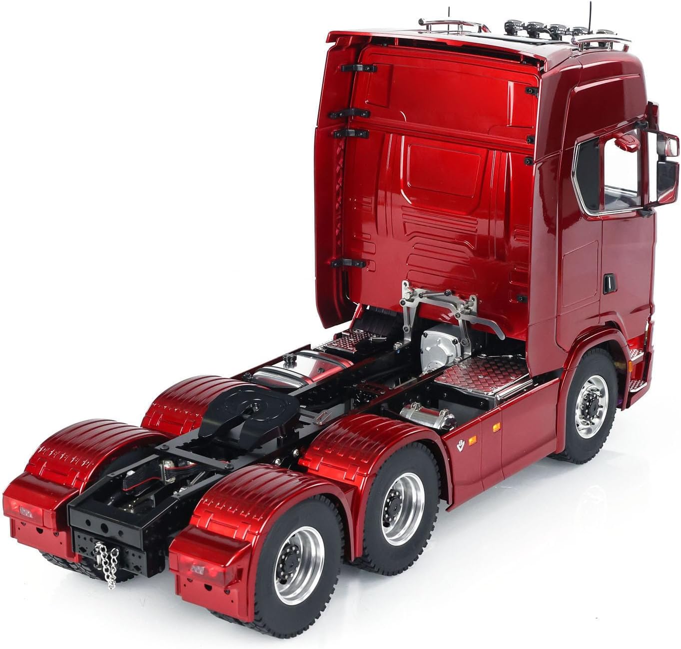 TOUCAN RC HOBBY 6x6 RC Tractor Truck 1/14 Remote Control Car Model CNC Differential Lock Axles