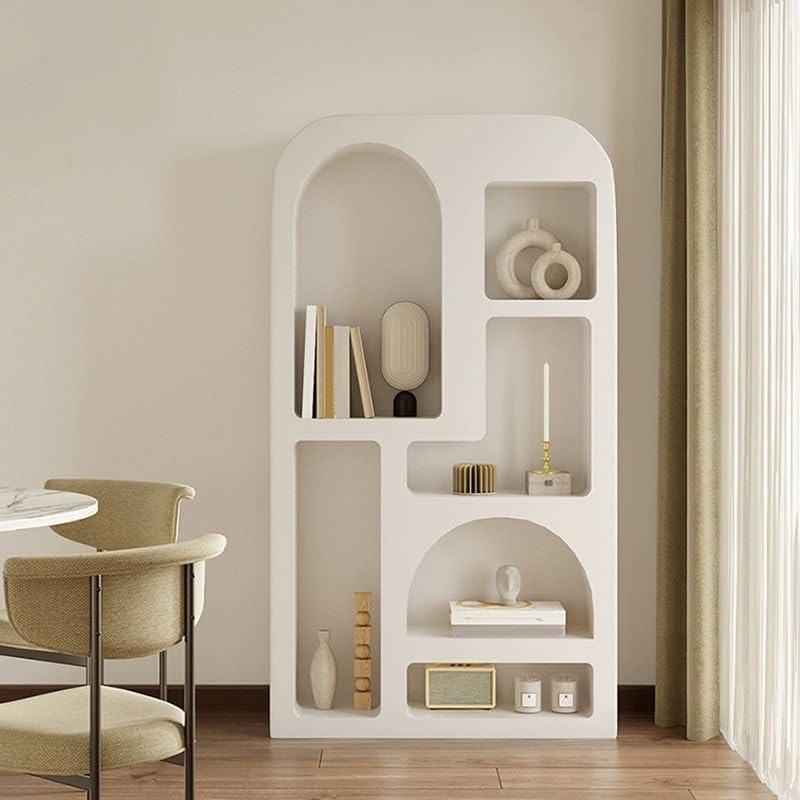 CraftThink Bookcase, Wooden Standing Rack Storage Shelves Furniture Modern Closed Back and Shelves Included Storage Organizer Bookshelf - (White) 39.5