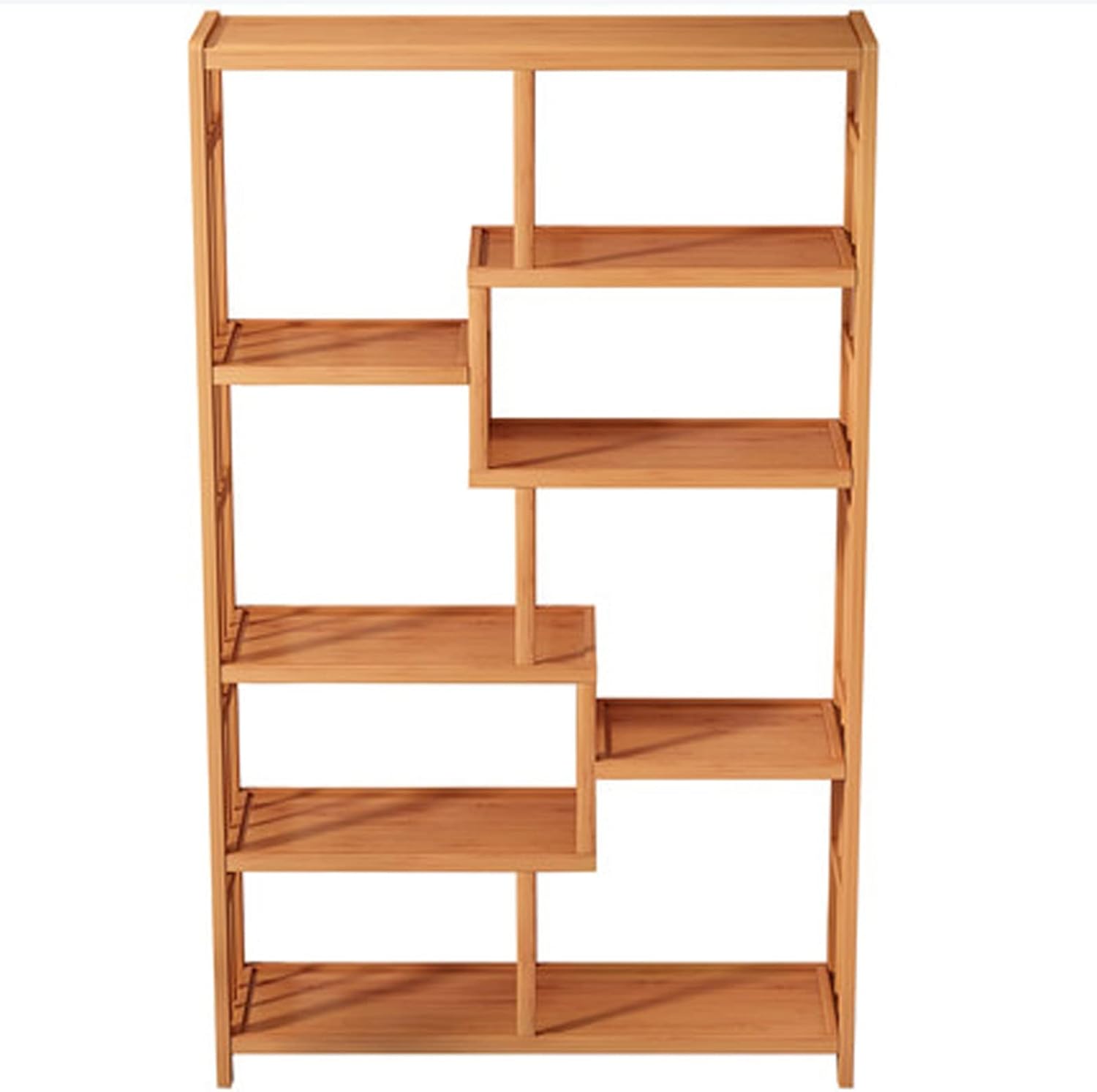 EVSER Bookshelf for Bedroom Simple Wooden Bookshelf, 8 compartments, with Open Shelving Unit, Suitable for Home Office, Suitable for Living Room/Study/Bedroom Bookcase/Bookshelves