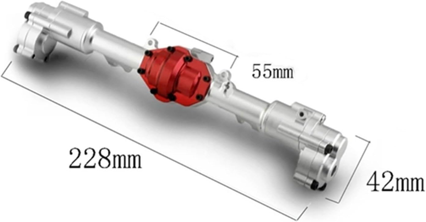 RC Car Parts for YiKong YK4082 YK4083 for Absima for Yucatan CR1.8 1/8 Metal Front and Rear Portal Axle Housing Gear Cover RC Crawler Car Upgrades Parts(1 Set (2pcs))