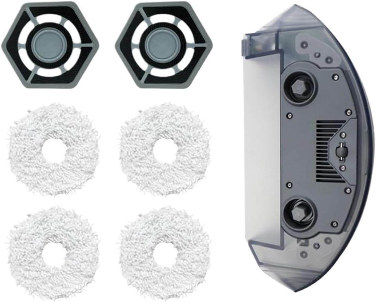 LOKLNEYK Water Tank Cloth Holder Mop,Compatible for Deebot N9+,Compatible for Yeedi，Robot Vacuum Cleaner Replacement Parts(Set C)