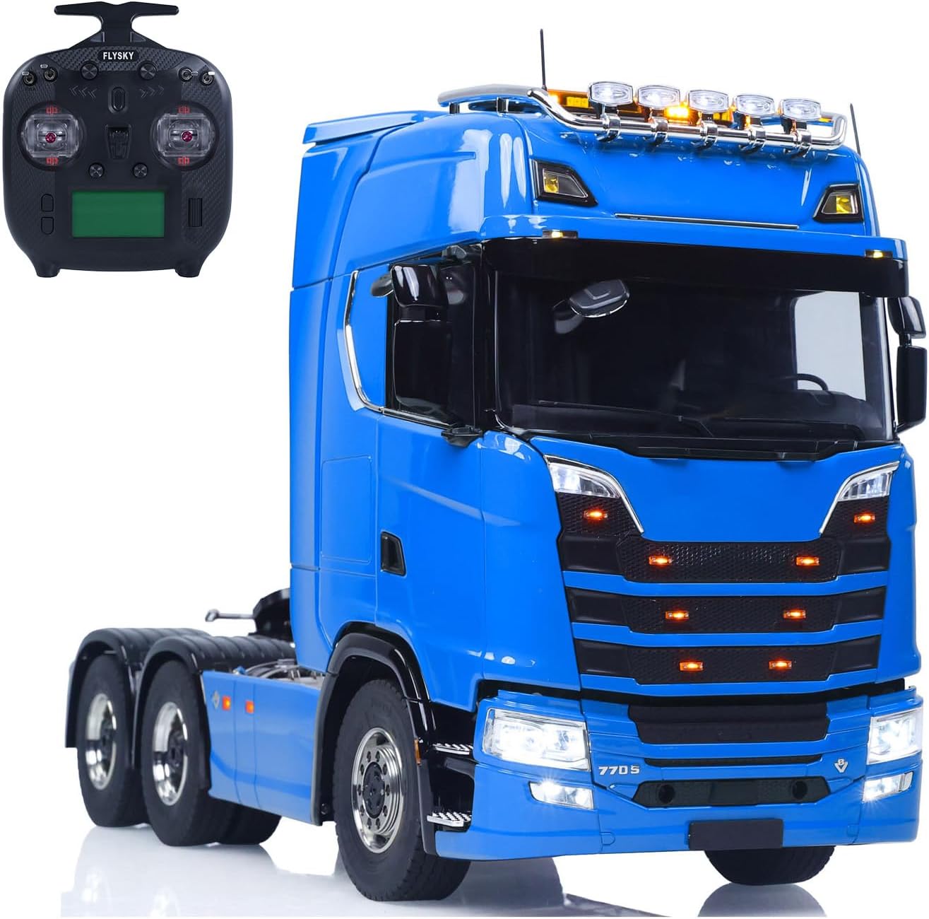 TOUCAN RC HOBBY Wheel-Side Reduction Axle Differential Locks 1/14 6x6 Radio Controlled Tractor Truck 770S 60A ESC 540 Brushed Motor Sound System