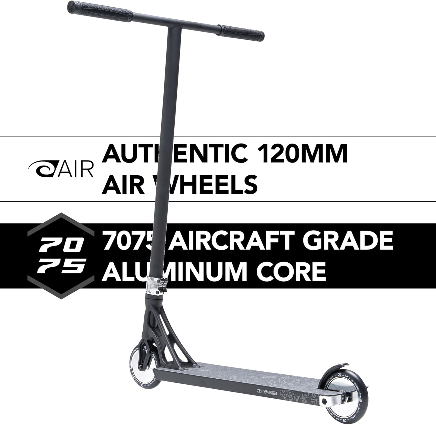 ROOT INDUSTRIES AIR RS V3 Complete Professional Stunt Scooter - Intended for Older, Taller Riders - Pro Deck, Bars, Wheels - Ready-to-Ride for Tricks, Stunts, Cruising, etc.