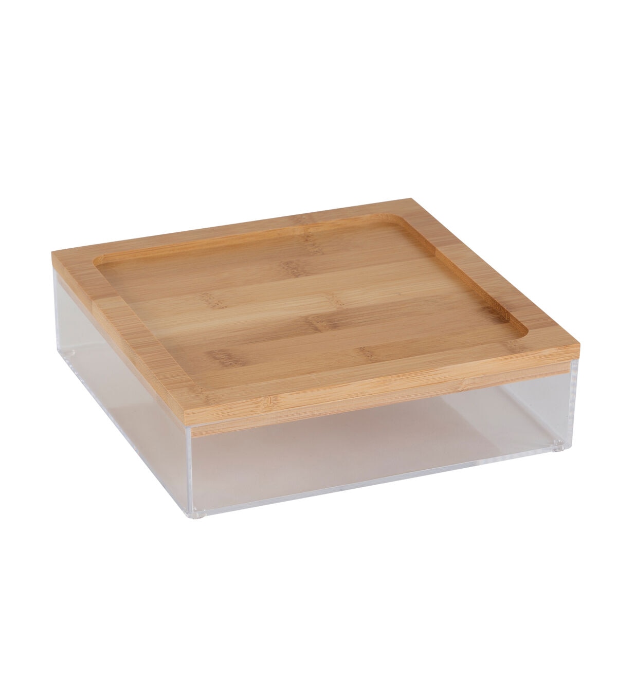 Simplify 7.5 Clear Organizer With Bamboo Lid