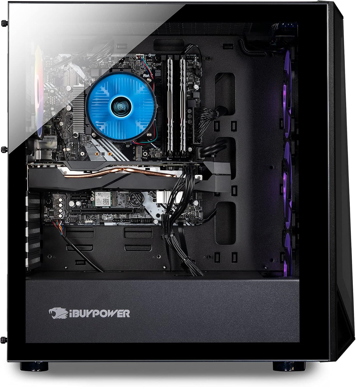 iBUYPOWER Pro Gaming PC Computer Desktop Trace 4 MR 165i (Intel i7-10700F 2.9GHz, AMD RX 580 8GB, 16GB DDR4 RAM, 480GB SSD, 1TB HDD, WiFi Ready, Windows 10 Home)