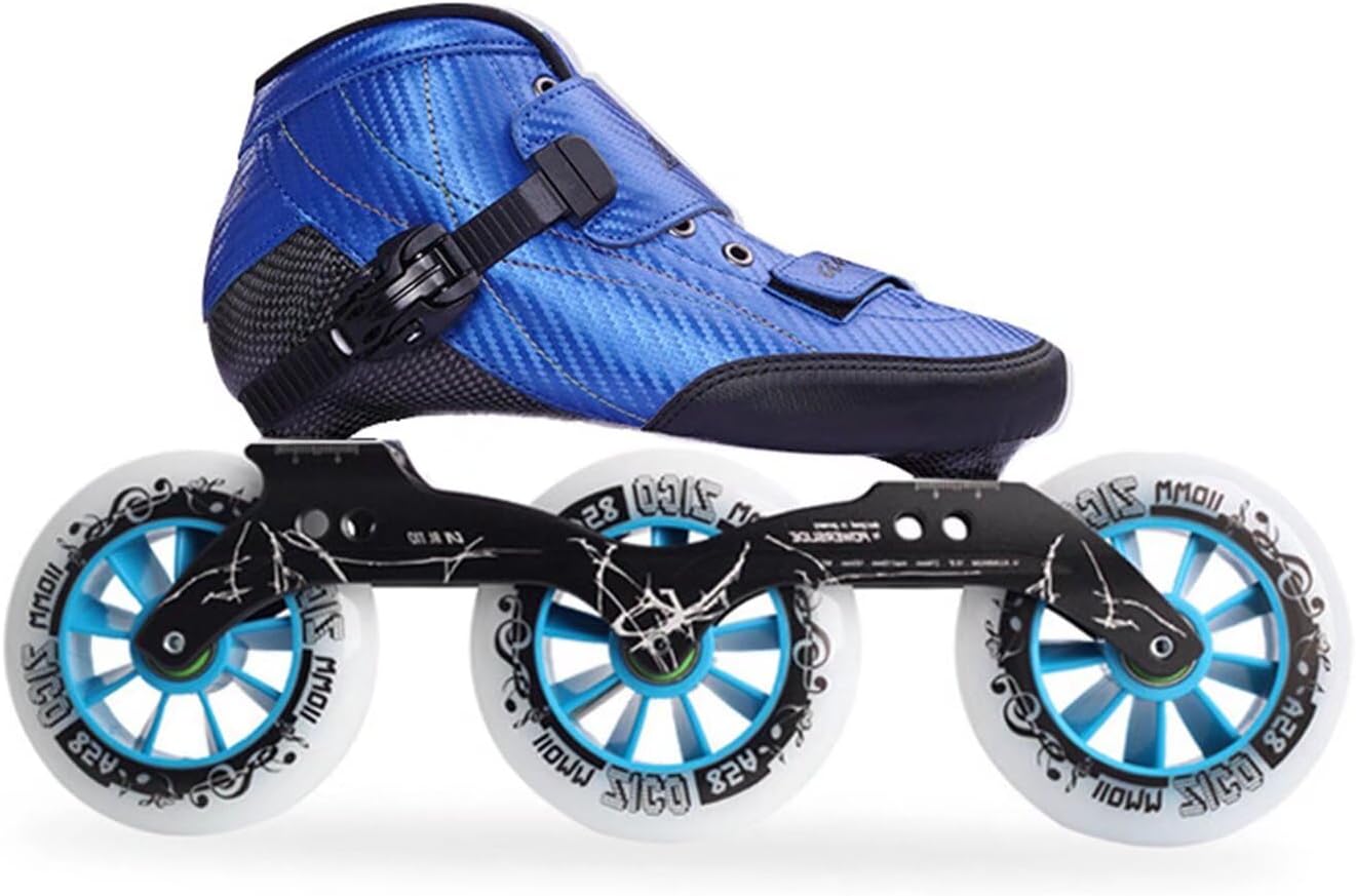 Men's and Women's Inline Roller Skates - 4 Wheels Professional Speed Skating Blades Shoes Outdoor & Indoor Ideal for Boys Girls