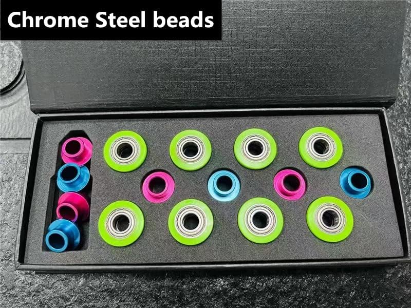 SUOFEILAIMU High Precise 688 608 Smooth Speed Skating Bearing for Inline Speed Race Competition Skating Speed Bearing (Color : 16 Bearing 8 Spacer)