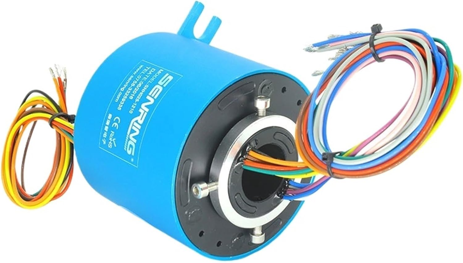 Through bore Slip Ring 25.4mm with 24 Circuits 10A+12 Circuits Signal 2A