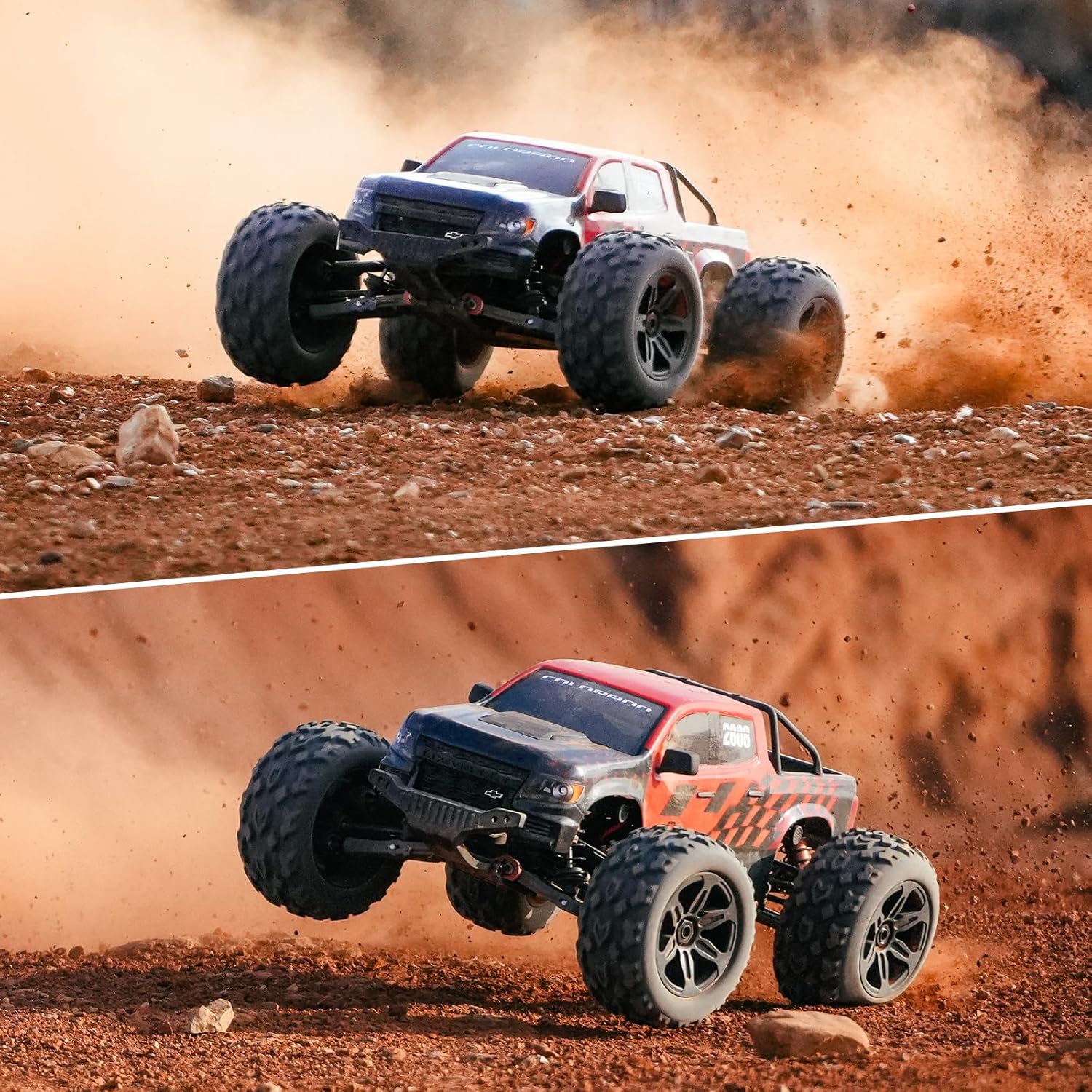 FMS 1/10 Chevrolet Colorado RC Truck, FMT10 Brushless High-Speed RC Monster Car, Licensed 4WD Off-Road Crawler for Adults Hobby Gifts Toys (RS Version)