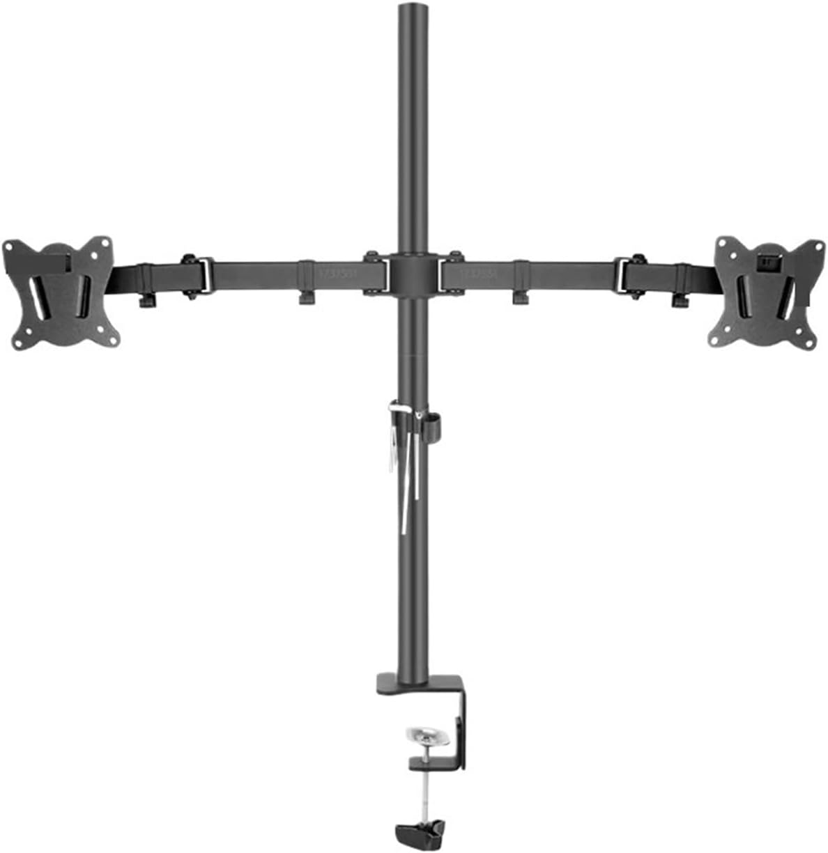 T902-240 Desktop Clamp-on Full Motion 360 Degree Dual Monitor Stand 10