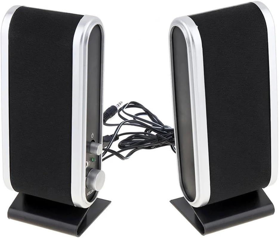 USB2.0 Wired Power Speaker Stereo 3.5mm Audio Jack PC Laptop for Notebook Desktop Computer Headset