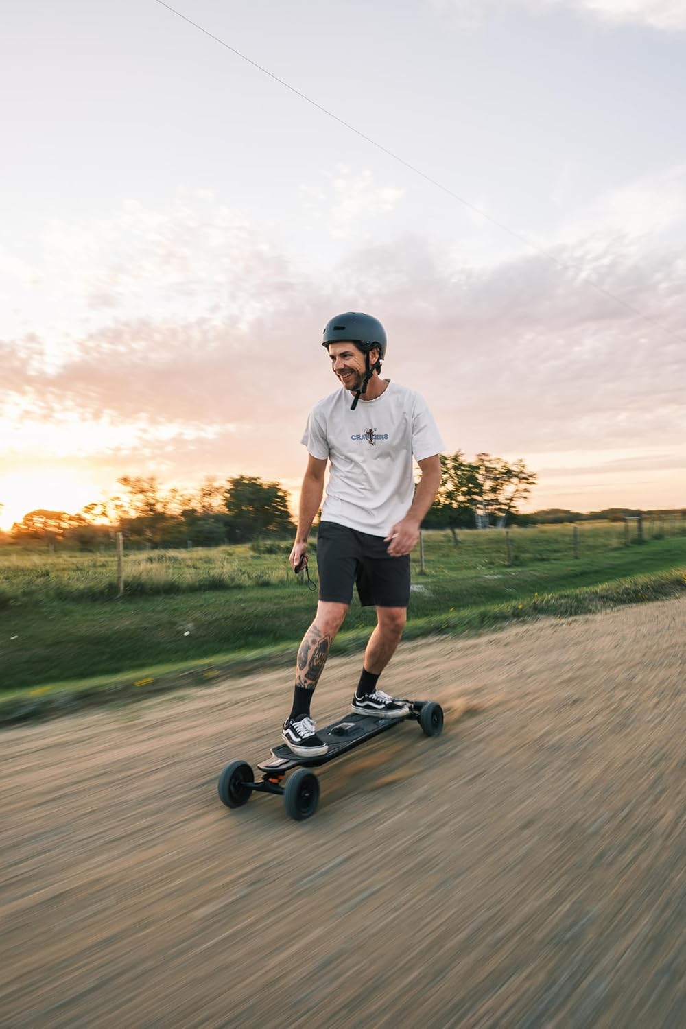 Exway Atlas All-Terrain Off Road Electric Skateboards, Top Speed of 35 Mph, 24 Miles Range Mountain Board, Optional AUXPack Battery, Professional Electric Longboard for Adults