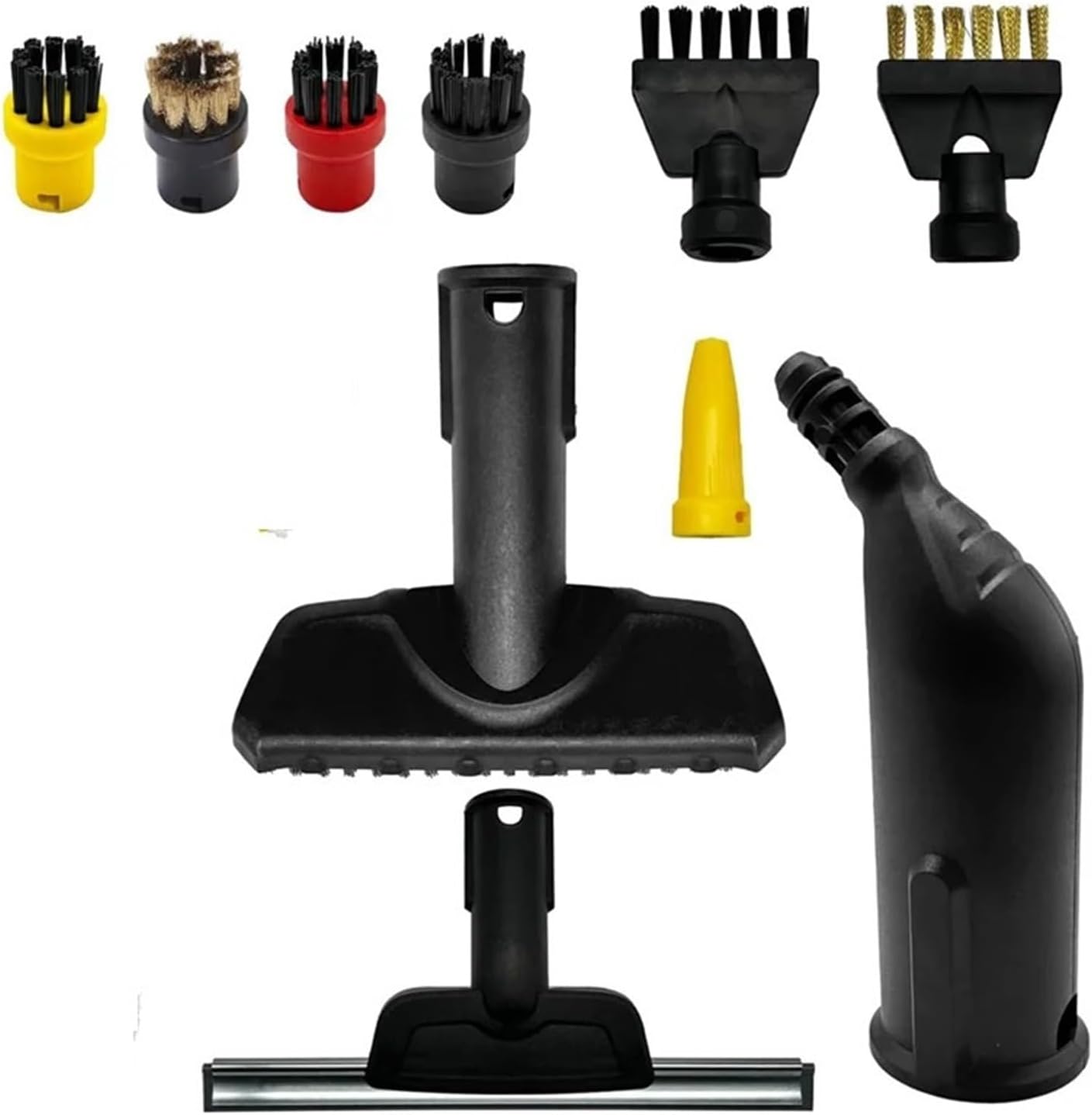 Treayes A07R SC1 SC2 SC3 SC4 SC5 Steam Cleaner Tools Replacement Round Brushes Nozzle Microfibre Cloths Set