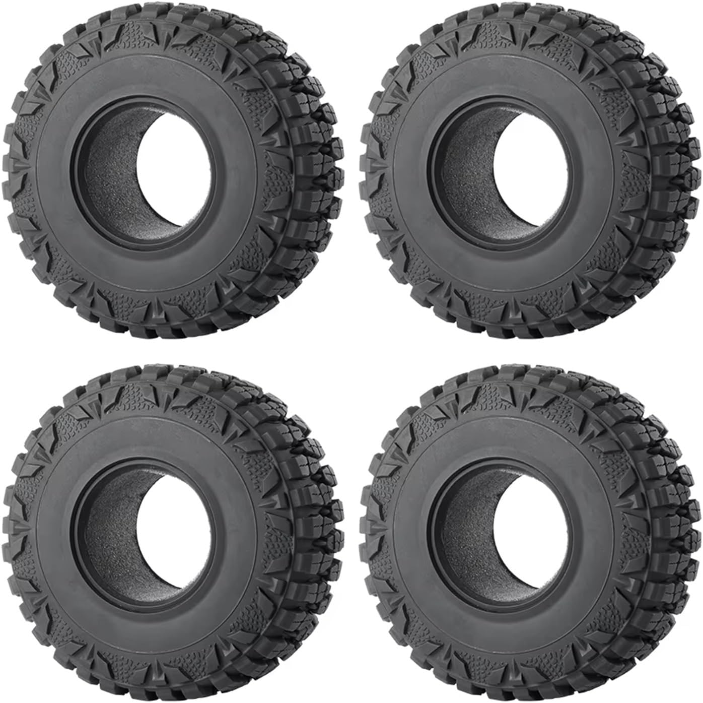 Compatible with Axial for SCX10 for TRX4 for TRX6 CC01 F350 D90 1/10 RC Crawler Car Parts 4PCS Metal 1.9