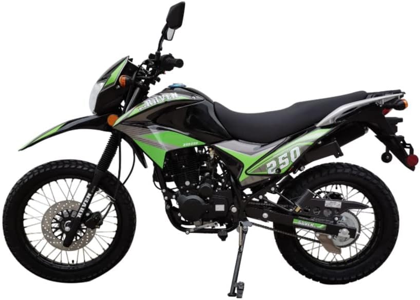 HHH 250cc Scooter Dirt Bike Raven XL 250 Enduro Street 250cc Motorcycle Dual Sports Enduro Bike - Choose Your Color