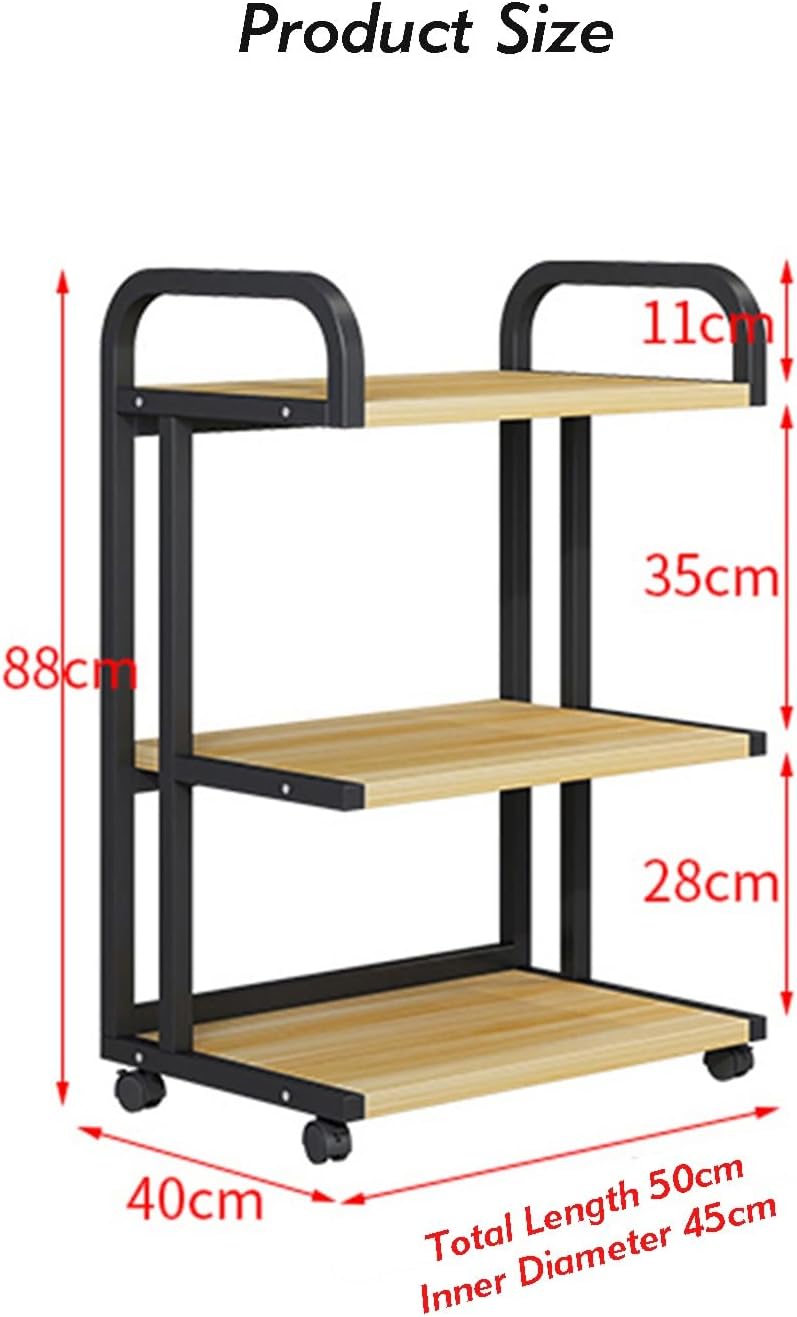 YLQFGUVWK 3 Tier Furniture Media Rack DVD CD Player Stand Audio Rack