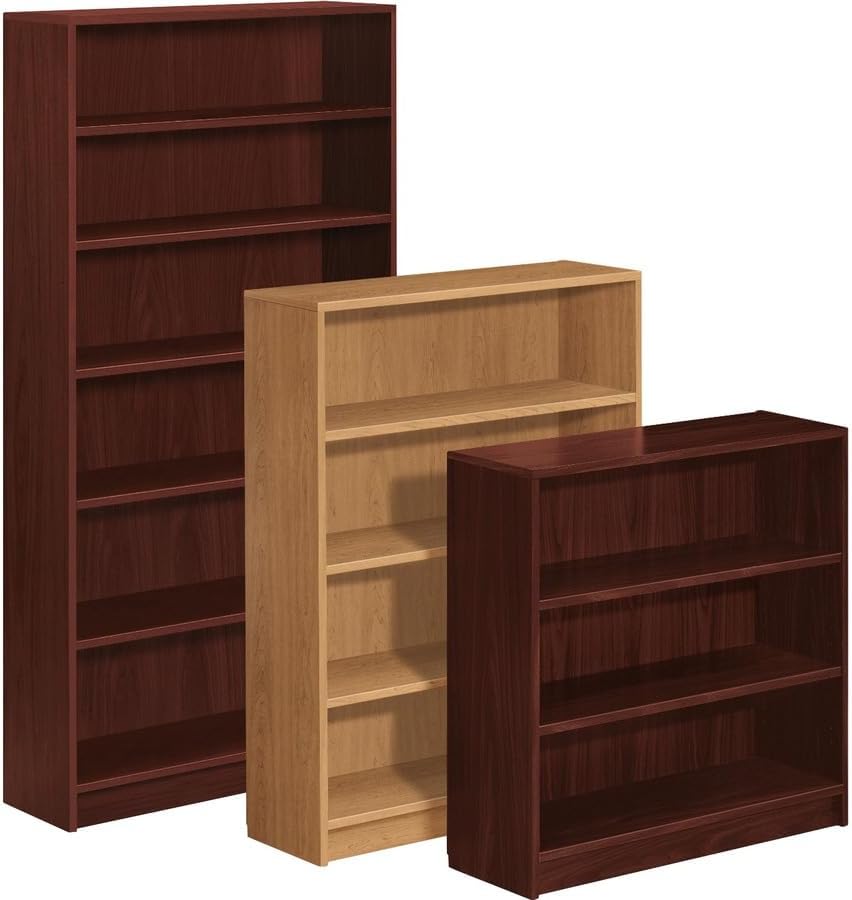 1870 Series Bookcase, 6 Shelves, 36w x 11-1/2d x 72-5/8h, Mahogany
