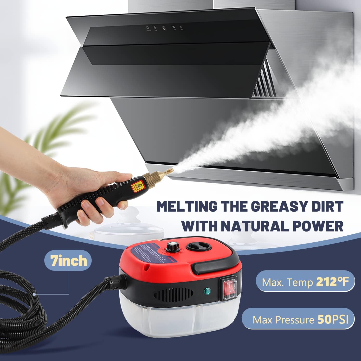 Moongiantgo 2 Units Handheld Steam Cleaner High Power Steamer