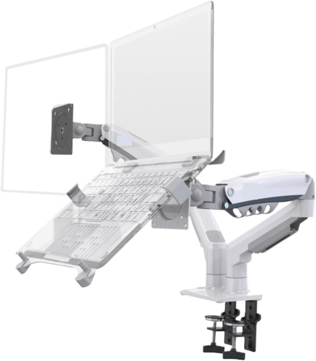 F160 10-17.3 inch Laptop Stand 360 Degree Rotation 10-27 inch air Pressure Full Dynamic Gas Support LCD TV Table Screen Stand Monitor Table Stand