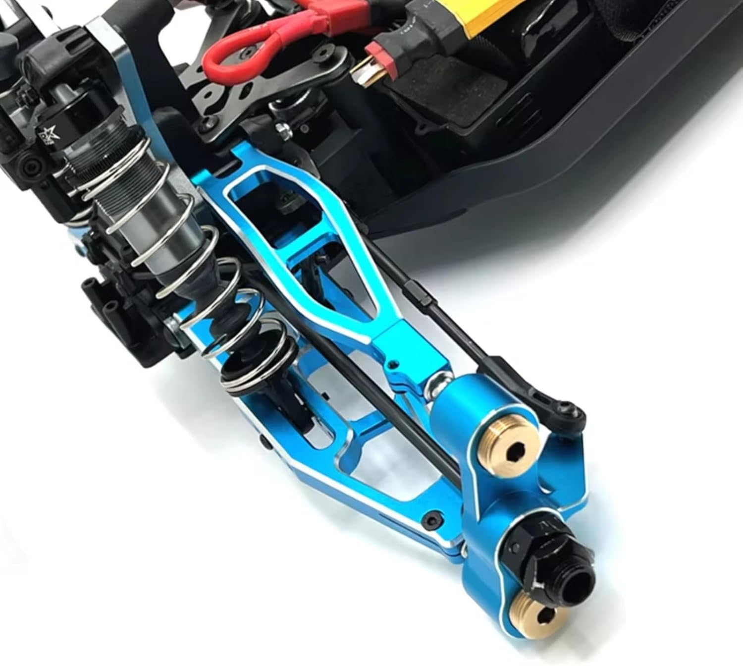 RC Models Parts For FeiShen For FS For TANK SHARKS For Cheetah For ATOM Leopard For Thunder 1/8 RC Car Parts Metal Upgrade Kit Decorative Accessories(BLUE)