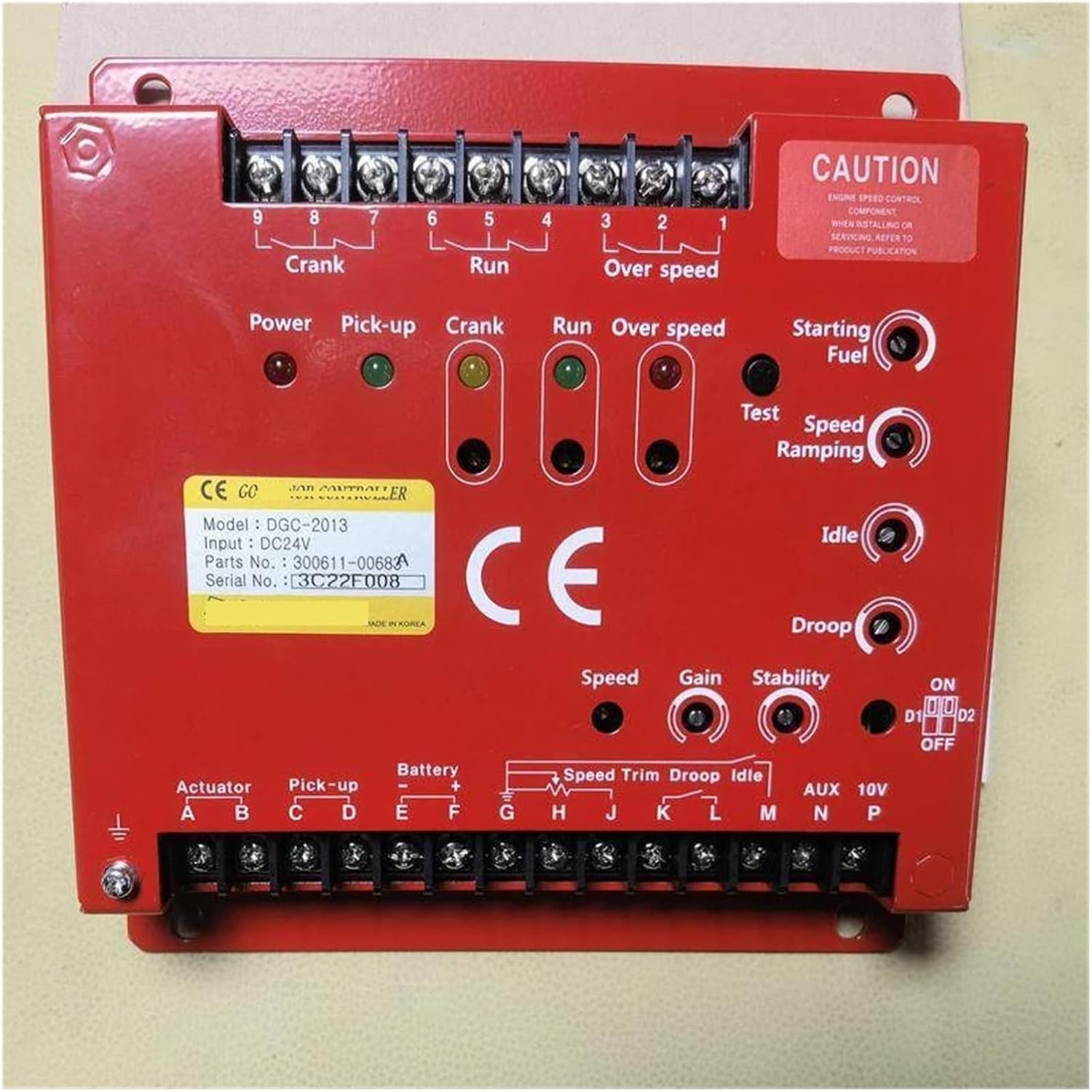 DGC-2024 Speed Controller Board Electronic Speed Control Board 300611-00683A