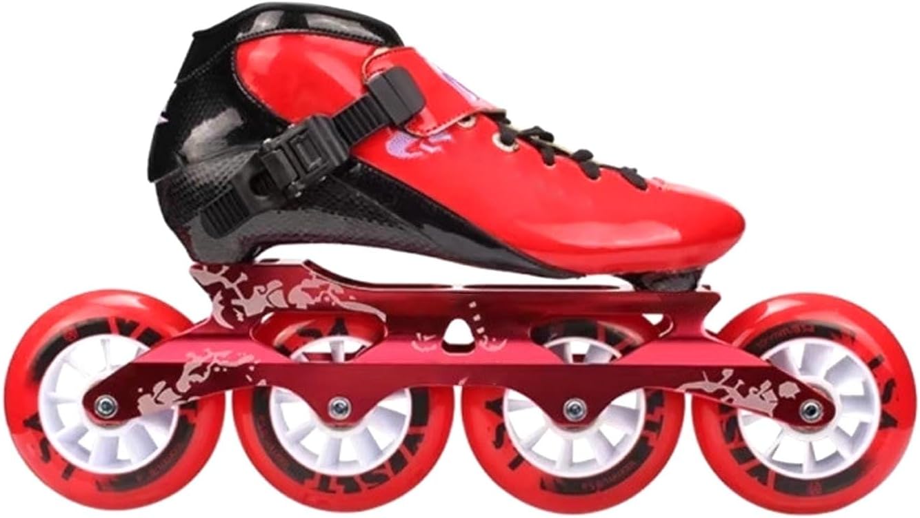 Professional Inline Speed Skates for Adults High Performance Competition Racing Carbon Fibre Low Profile Racing Inline Skates Shoes for Men Women Unisex