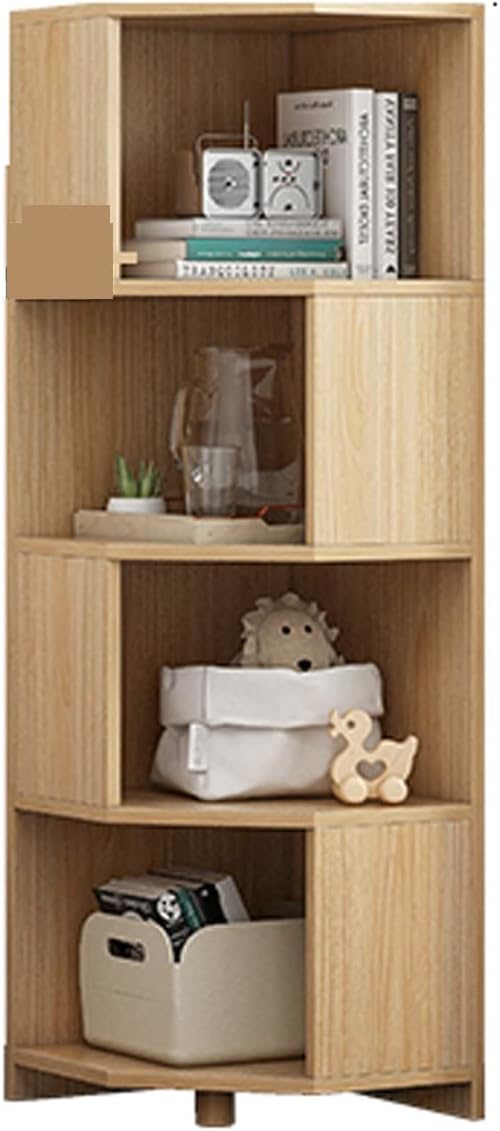 Liudan Bookcase, Corner Bookcase, Modern Minimalist Bookcase, Locker Shelf, Suitable for Living Room, Living Room Decoration, Bookcase