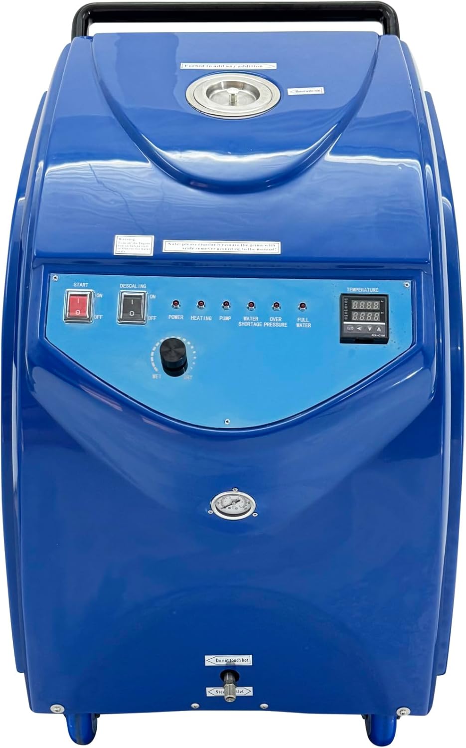 TECHTONGDA Steam Cleaning Machine High Tempe Steam Car Washer Commercial Steam Cleaner for Automobile Exterior & Interior/Engine Compartment/Chassis Cleaning 6-13Bar & 167-198℃ 220V 1PH