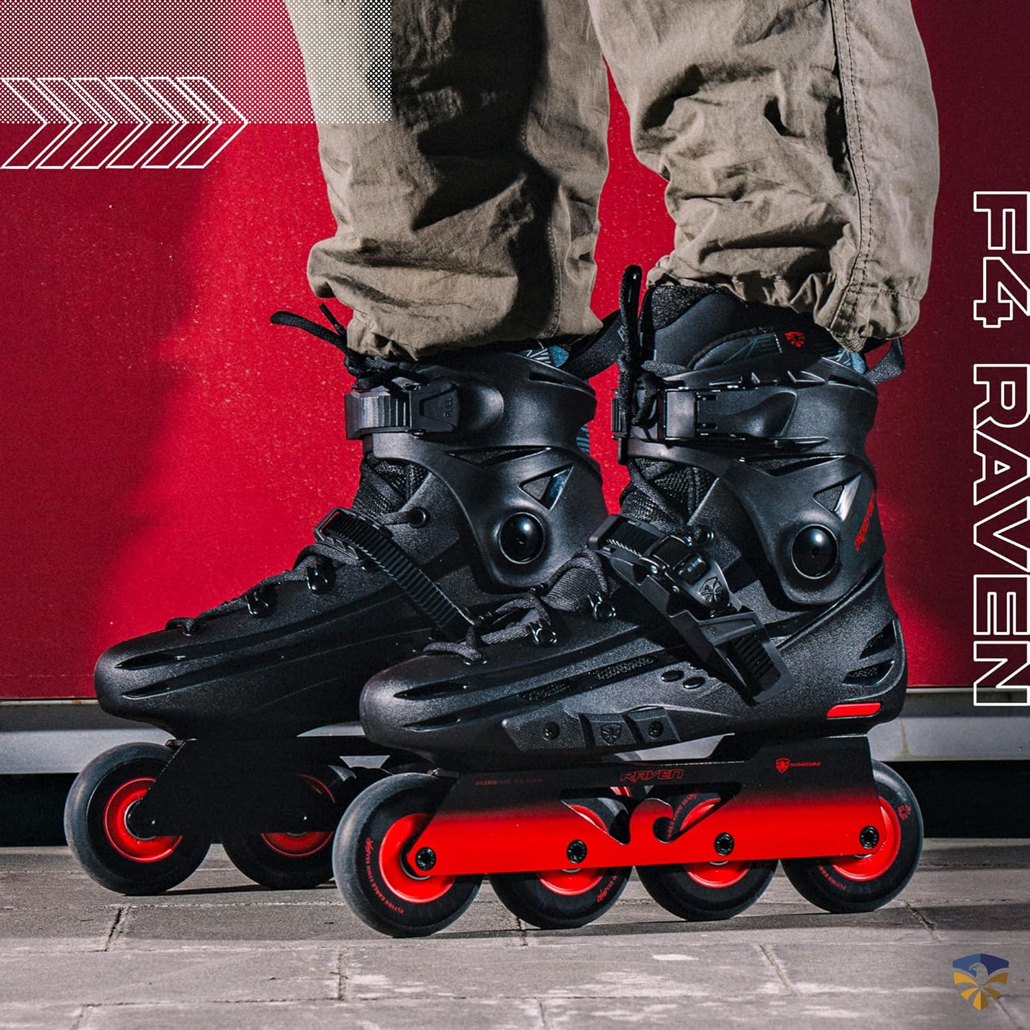 Flying Eagle F4 Raven Freeskate - Adult Inline Skates Men, Inline Speed Skates Men, Inline Roller Skates for Men, Women Inline Skates, Street Inline Skates Men, Adult Roller Blades