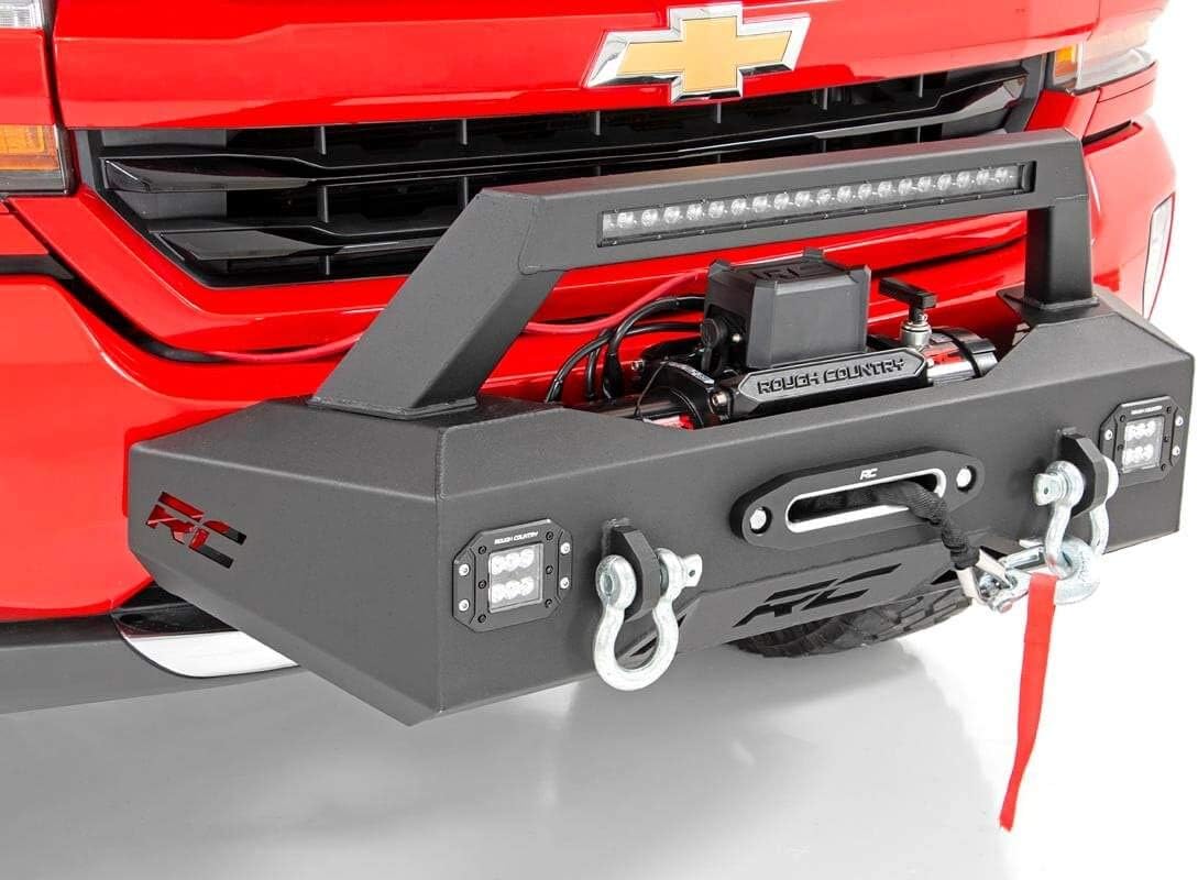 Rough Country EXO Winch Mount System for 2007-2018 Chevy Silverado 1500-10761