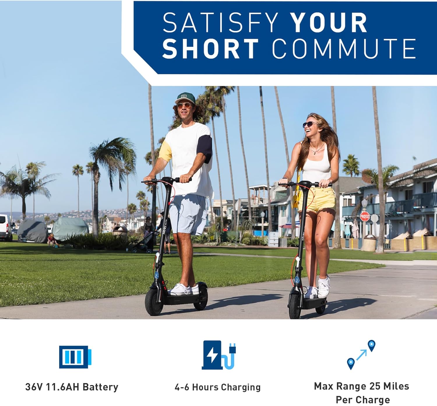 S2 SE / KS4 Pro Electric Scooter, 19 MPH, 17–25 Miles Range, Foldable Commuter E-Scooter with 10