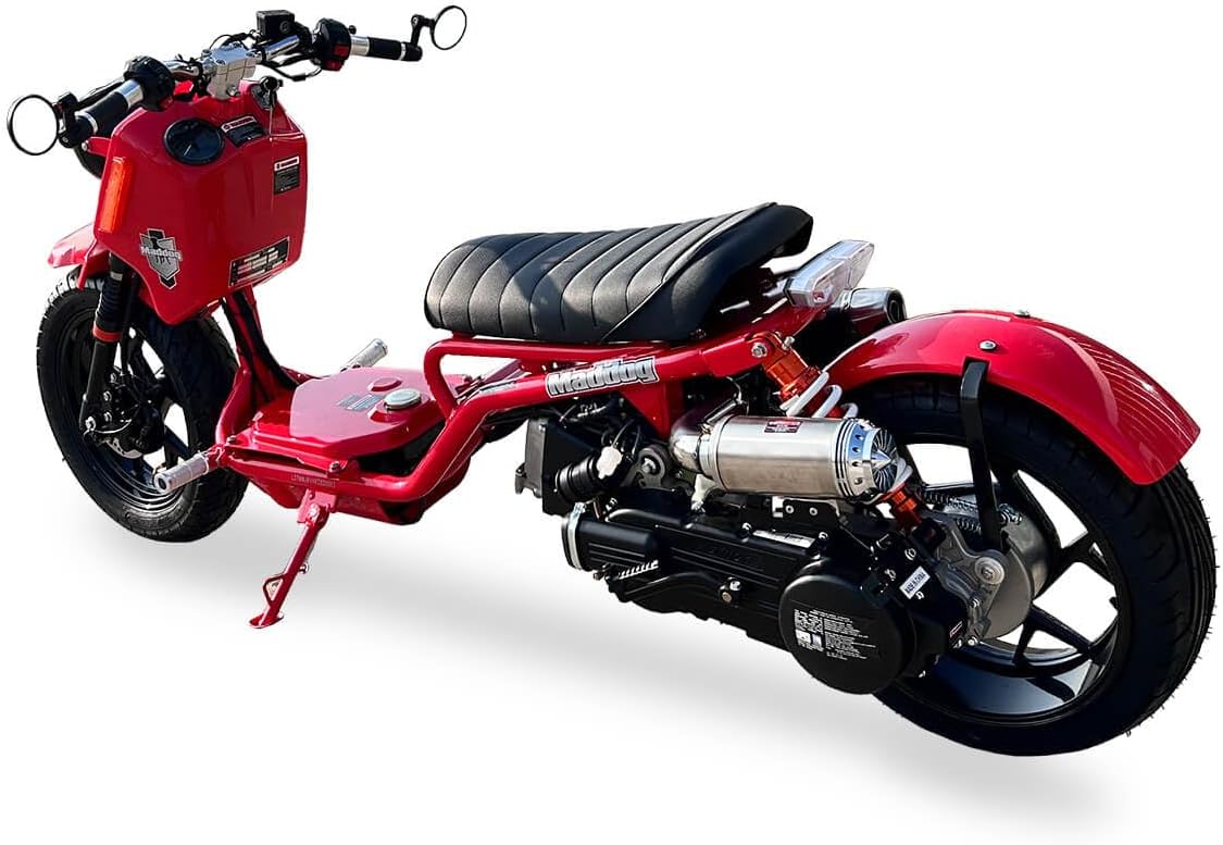 ICEBEAR MADDOG Generation 5 50CC Moped Scooter | PMZ50-22 GEN V (RED)