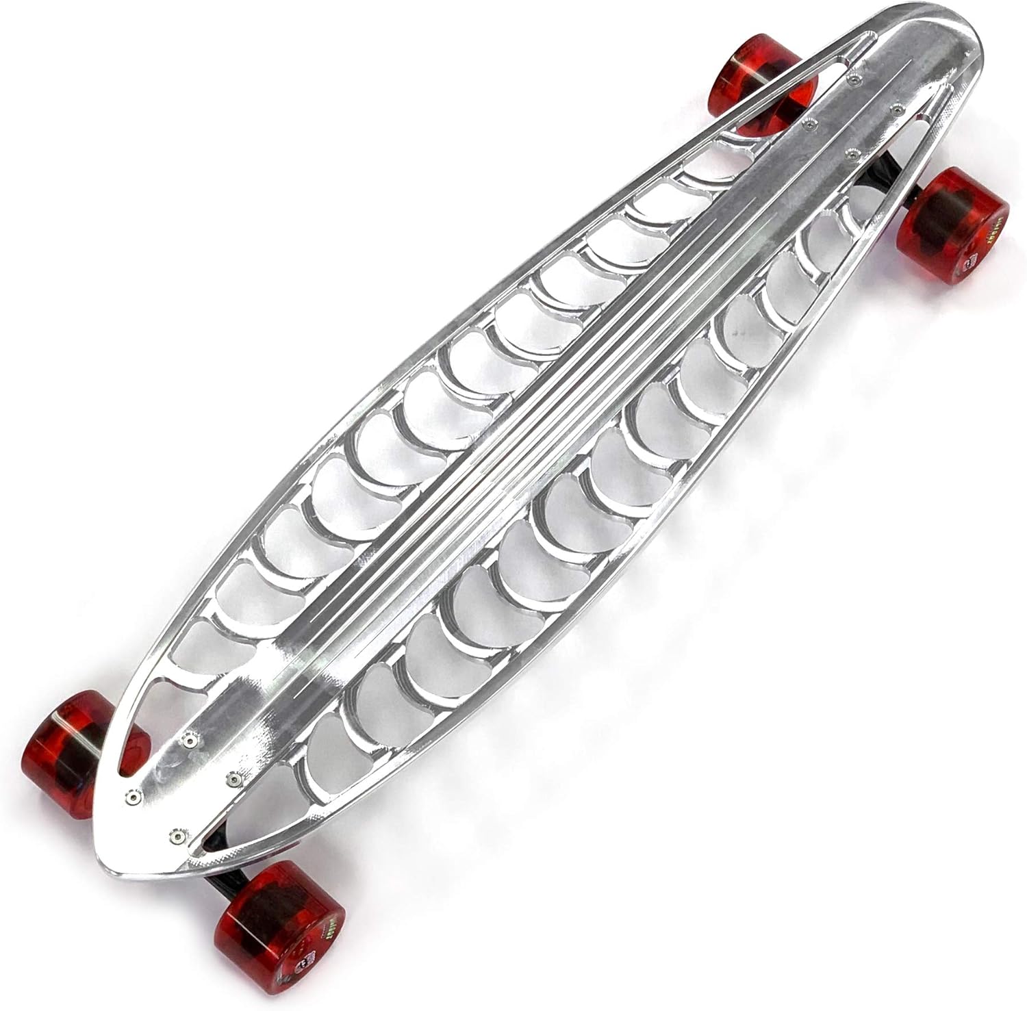 UTV INC 36 inches Billet Aluminum CNC Machined Longboard Skate Board Complete