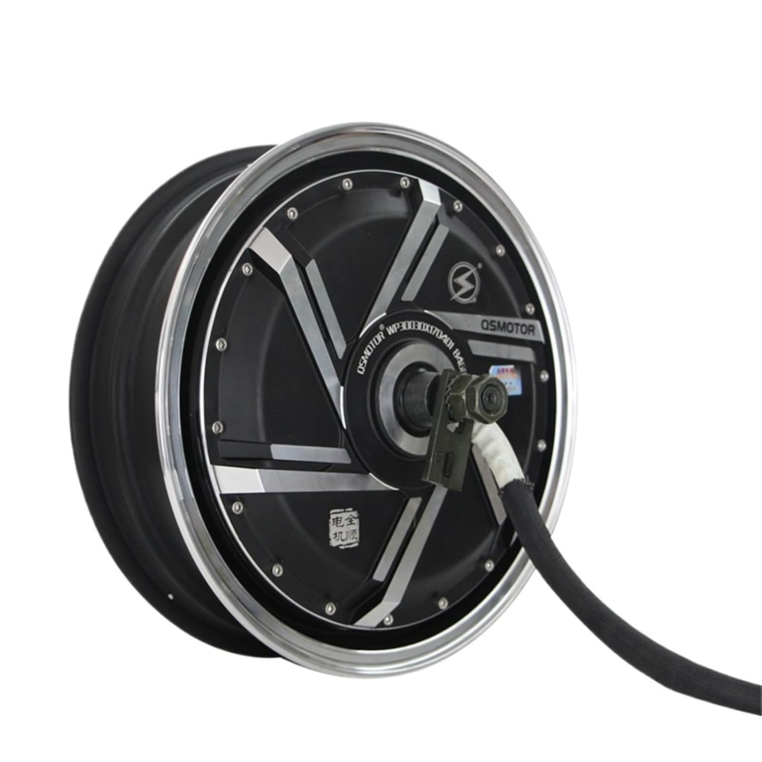 QS Motor 13 * 3.5inch 8000W 273 V3 120kph High Power BLDC Gearless Motor in-Wheel Hub Motor for Electric Scooter