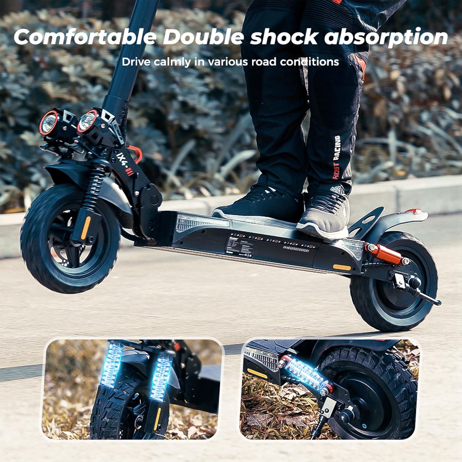 iScooter Electric Scooter Adults, 900W Motor E Scooter with 28MPH Top Speed & 25 Miles Range, 10