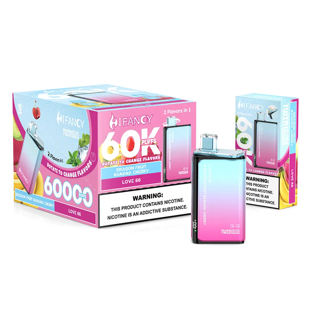 HIFANCY TWIN MAX 60K 2 in 1 (10pcs) - MYEU VAPES