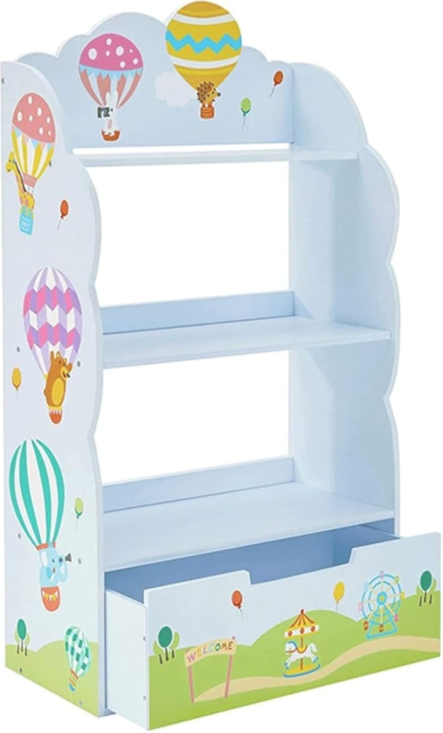 ABGRC Bookcase Bookshelf Multifunctional Bookcase Storage Function Home Floor Standing Storage Shelf Shelving Unit Stable Without Shaking Stable